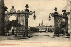 Nancy Place Stanislas Grilles Jean Lamour à Nancy