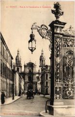 Nancy Rue de la Constitution et Cathedrale à Nancy