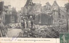 Lille - Apres Le Bombardement Par Les Allemands à Lille