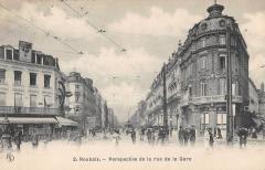 Roubaix - Perspective De La Rue De La Gare à Roubaix