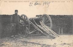 Dans Le Nord - Canon De 95 Sur Affut Dans Une Redoute