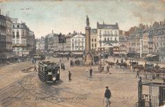 Lille - La Grand Place - Tramway à Lille