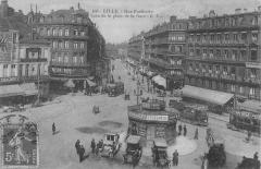 Lille - Rue Faidherbe - Coin De La Place De La Gare - Voitures Anciennes -
																					59160 Lille
																			