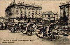 Nancy canons pris aux Allemands à Nancy