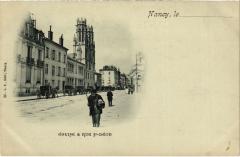Nancy Eglise et Rue Saint-Leon à Nancy