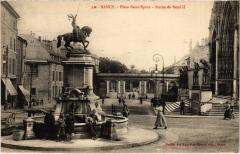 Nancy Place Saint-Epvre Statue Rene Ii à Nancy