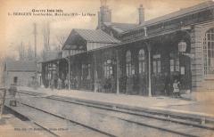 Bergues Bombardee - Mai-Juin 1915 - La Gare à Bergues
