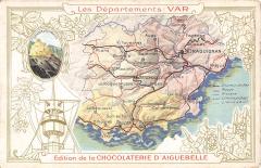 Cpa Represenant Le Departement Du Var - Cpa Publicite -
													83 Var
												