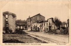 Gerbeviller une rue en ruines