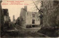 Pont a Mousson un coin du village bombarde à Mousson