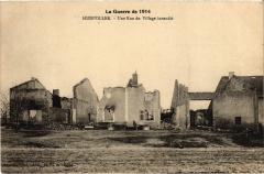 Pont a Mousson une rue du village incendie à Mousson