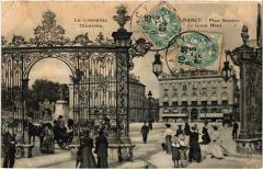 Carte postale ancienne Nancy Place Stanislas Grand Hotel
                                                                     à Nancy
                                