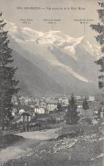 Chamonix - Vue Generale Et Le Mont Blanc -
													74 Haute Savoie
												