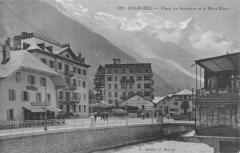Chamonix - Place De Saussure Et Le Mont Blanc