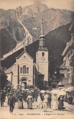 Chamonix - L'Eglise Et Le Brevent -
													74 Haute Savoie
												