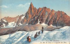 Chamonix - La Mer De Glace Et L'Aiguille Du Dru -
													74 Haute Savoie
												