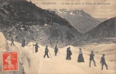 Chamonix - La Mer De Glace Et L'Hotel Du Montanvert