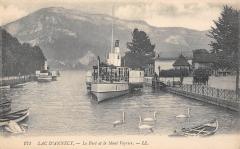 Lac D'Annecy - Le Port Et Le Mont Veyrier à Annecy