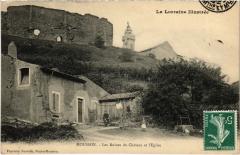 Mousson Ruines du Chateau et Eglise à Mousson