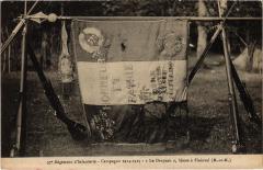 Flainval 37e Regiment d'Infanterie le drapeau à Flainval