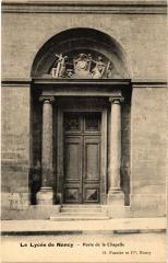 Nancy le Lycee porte de la chapelle à Nancy