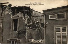 Pont a Mousson bombardement à Mousson