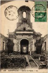 Badonviller interieur de l'eglise à Badonviller