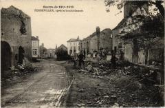 Fenneviller apres le bombadement à Fenneviller