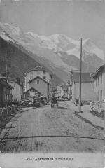 Chamonix Et Le Mont Blanc - cpa émail - éditeur L.gross Chamonix