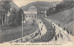 Morez - Avenue De La Gare - Arrivee Du 133e D'Infanterie