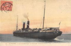 Marine - Paquebot - Brest - Le Transatlantique - La Gascogne Sortant Du Port