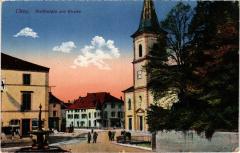 Cirey Marktplatz mit Kirche