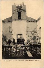 Vaucourt von granaten ganz zerstorte Kirche