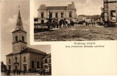 Cirey Marktplatz mit Kirche