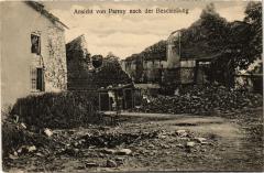 Ansicht von Parroy nach der Beschiessung