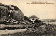 Leintrey durch franz. Granatfeuer