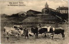 Ein stolzer Reiter Im Hintergrund Chambley