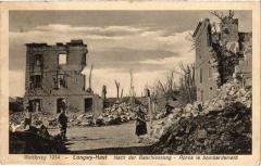 Longwy apres le bombardement
