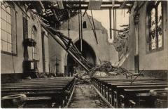 Leintrey inneres der Kirche durch Granatfeuer