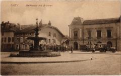 Cirey Marktplatz mit Brunnen