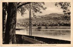Pont a Mousson vu depuis la promenade à Mousson