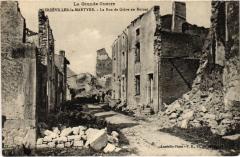 Gerbeviller Rue de Greve en ruines -
													54 Meurthe et Moselle
												