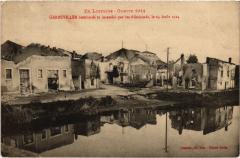 Gerbeviller bombarde et incendie