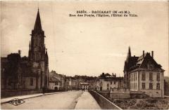 Baccarat Rue des Ponts eglise, Hotel de Vile à Baccarat