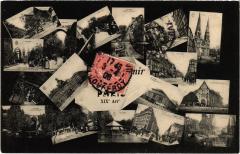 Carte postale ancienne Souvenir de Paris - XIXe Arrondissement
                                                                     à Paris 19e
                                