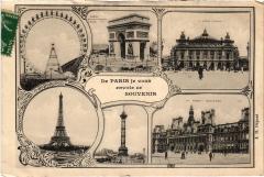 De Paris Je vous envoie ce Souvenir