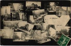 Carte postale ancienne Un Bonjour
                                                                     à Paris 14e
                                