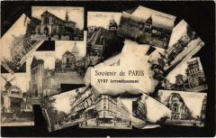 Carte postale ancienne Souvenir de Paris - XVIIIe Arrondissement
                                                                     à Paris 18e
                                