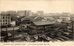 Carte postale ancienne Société des Charbonniers - Port du Quai de Loire, 46 et 48
                                                                     à Paris 19e
                                