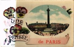 Une pensée de Paris 11e - Place de la Bastille à Paris 11e